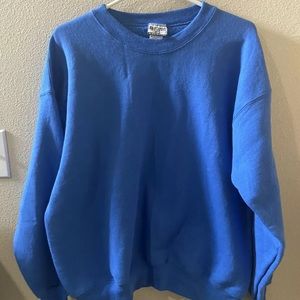Vintage Woman’s 90s  Lee Heavyweight Blue  Crewneck Sweatshirt XL
